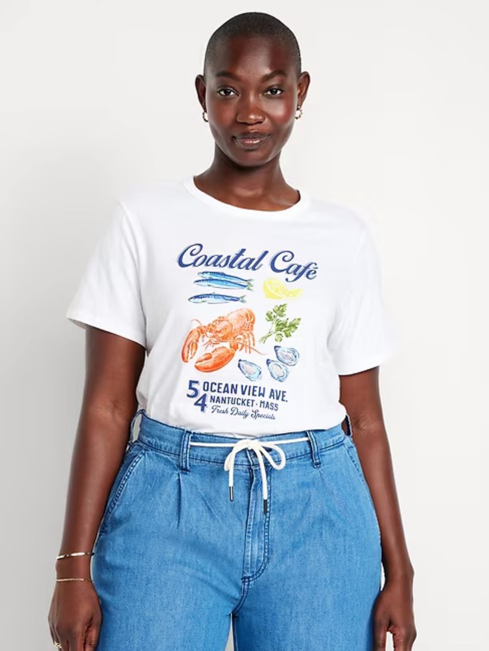 Old Navy Coastal Café Graphic T-Shirt